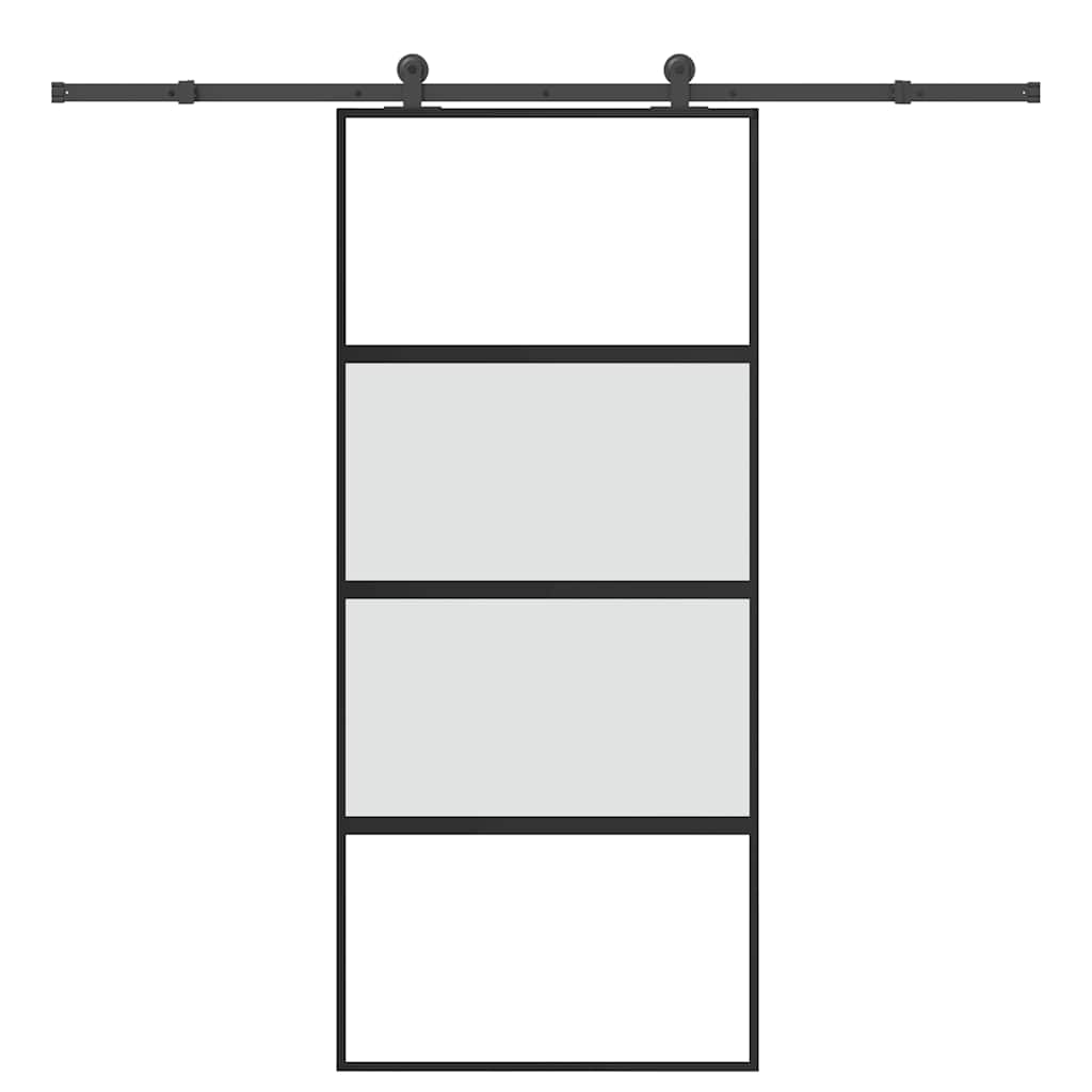 Schuifdeur Met Beslag 102,5X205 Cm Esg-Glas En Aluminium