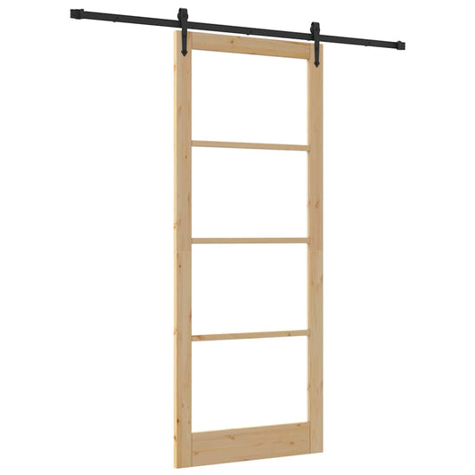 Schuifdeur Orkdal Massief Grenenhout En Glas
