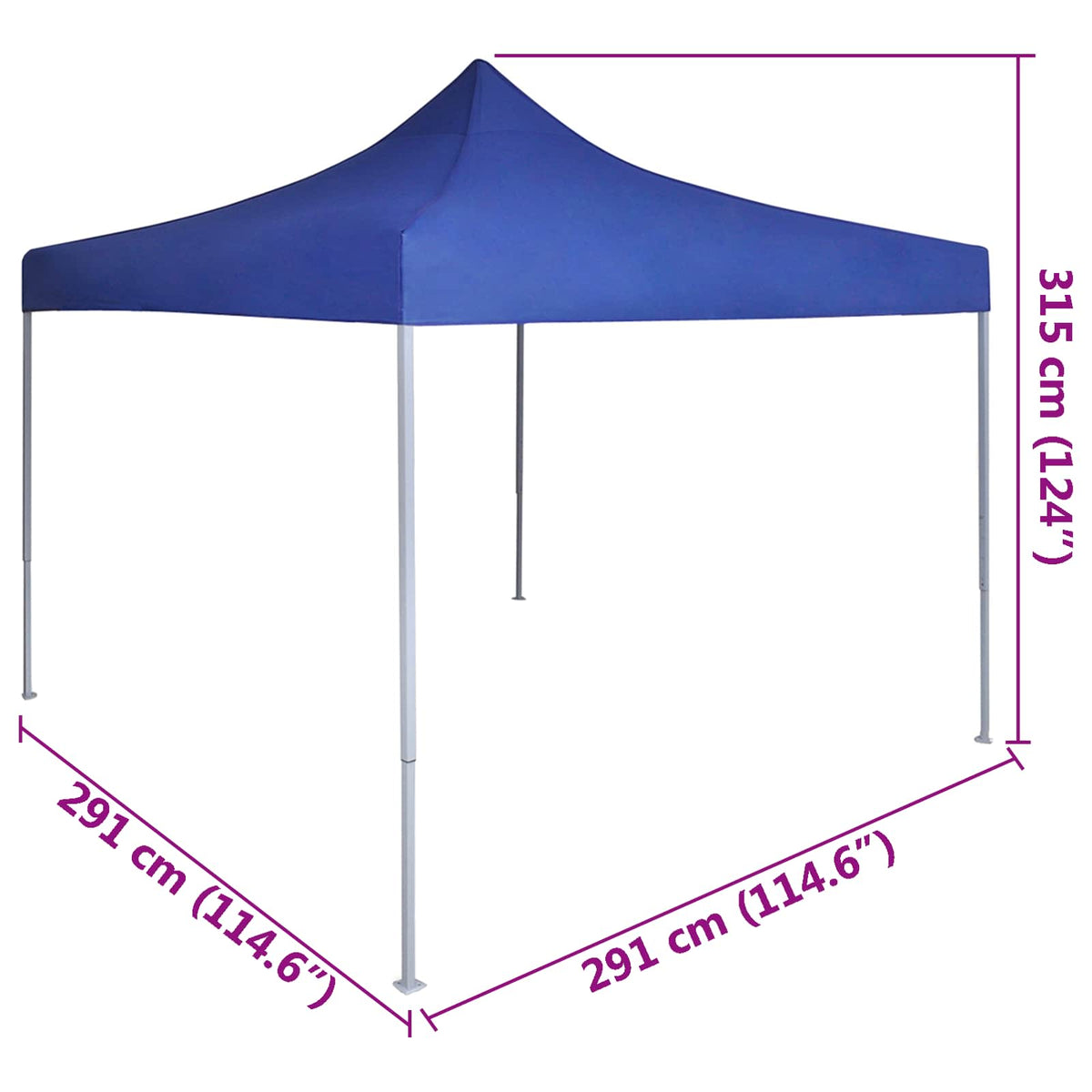 Partytent 291 X 291 X 315 Cm Oxford Stof