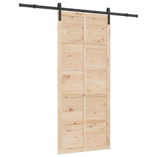 Schuifdeur Naturel Massief Grenenhout