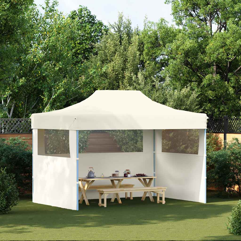 Partytent Met 3 Zijwanden Inklapbaar 3X4 M Staal
