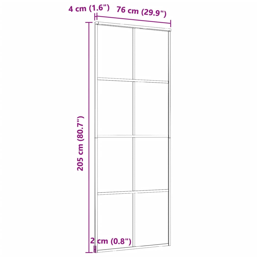 Schuifdeur Aluminium En Esg-Glas