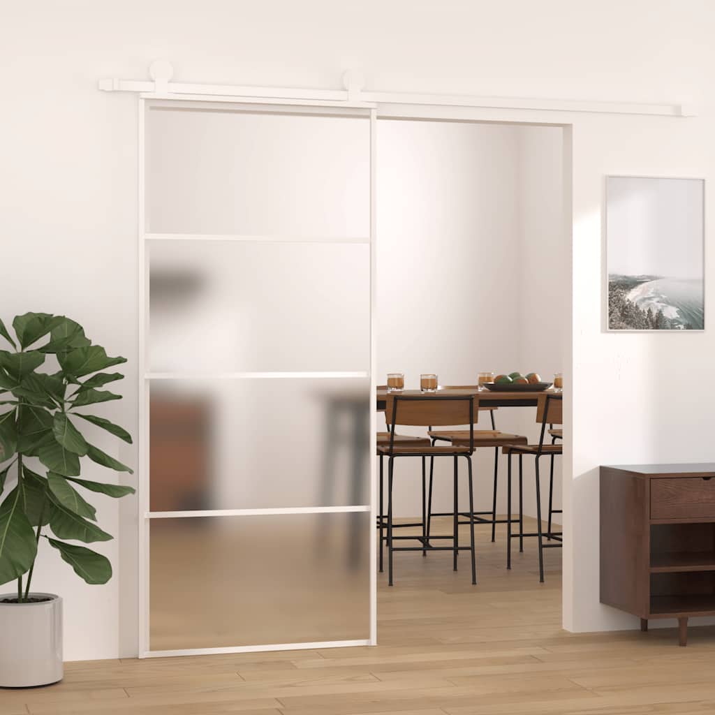 Schuifdeur 102,5X205 Cm Esg-Glas En Aluminium Kleurig