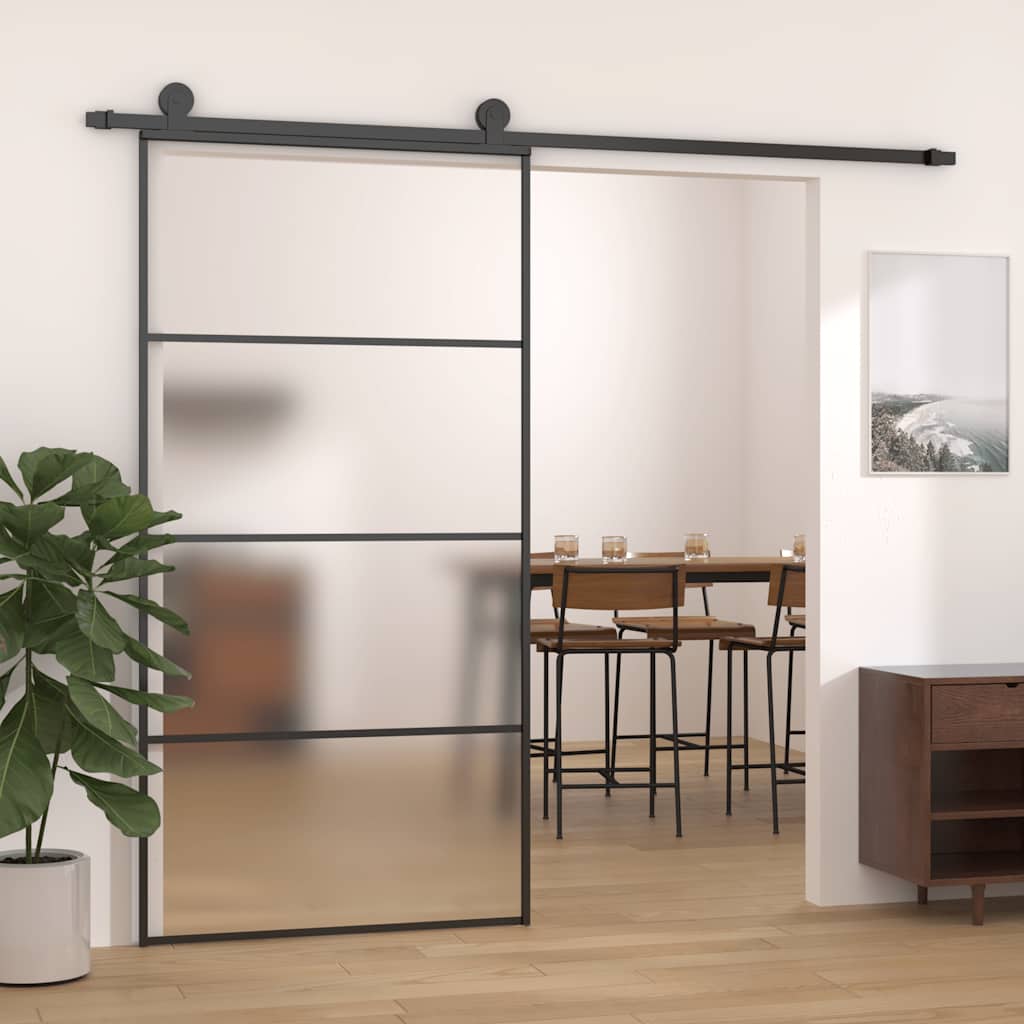 Schuifdeur 102,5X205 Cm Esg-Glas En Aluminium Kleurig