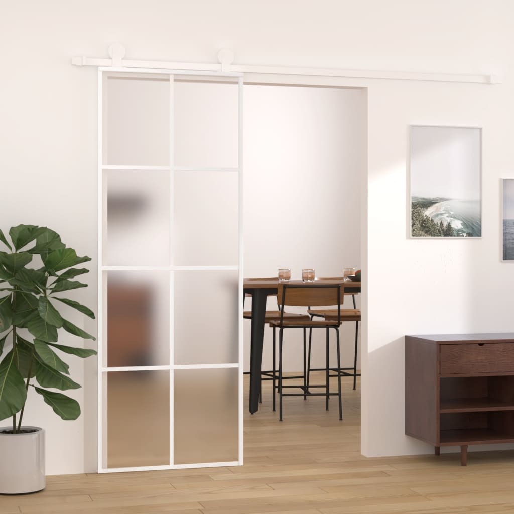 Schuifdeur Esg-Glas En Aluminium Kleurig