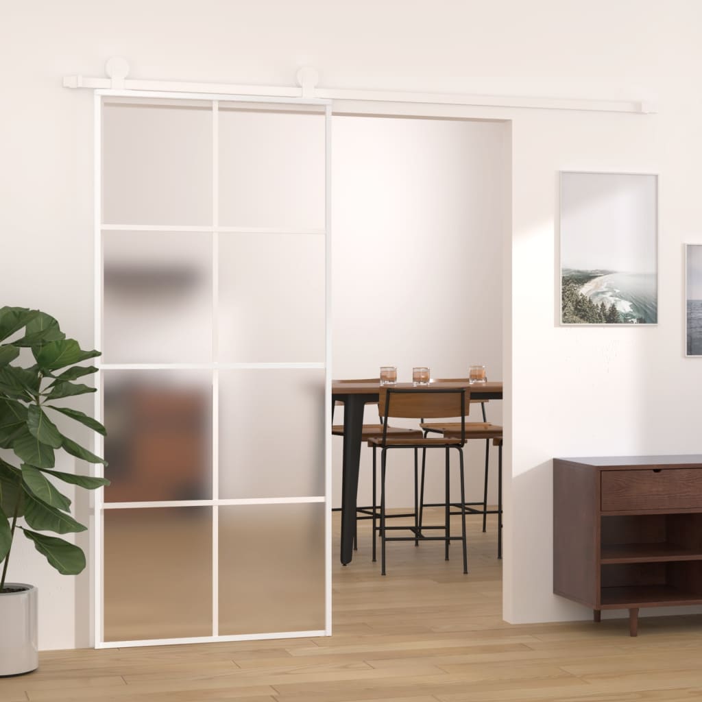 Schuifdeur Esg-Glas En Aluminium Kleurig