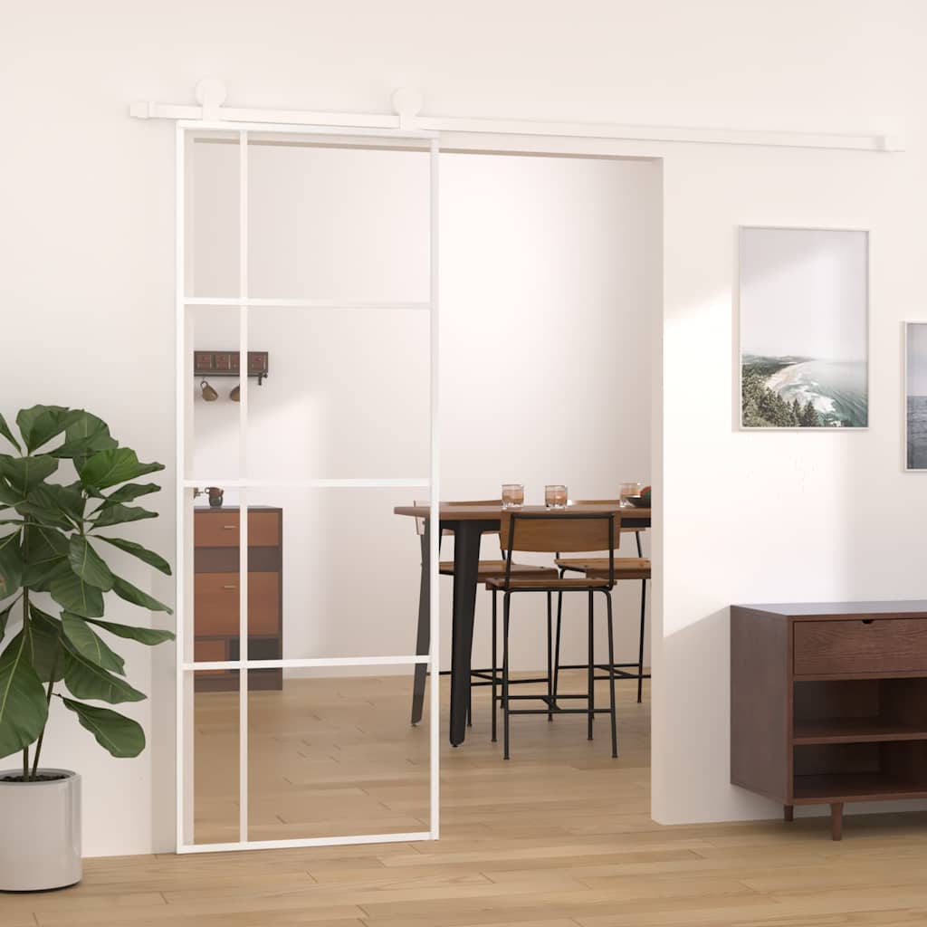 Schuifdeur Helder Esg-Glas En Aluminium Kleurig