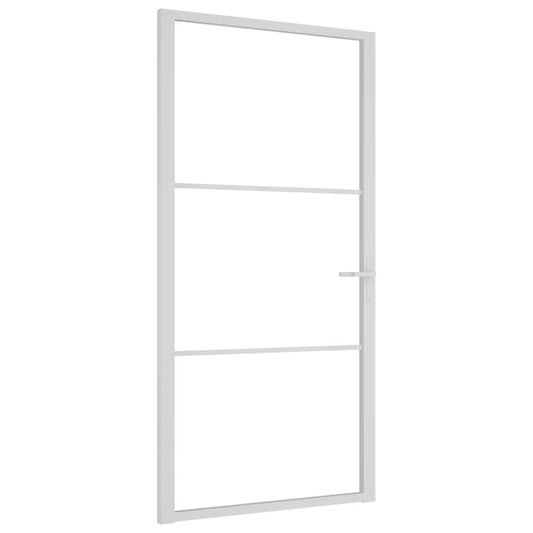 Binnendeur 102,5X201,5 Cm Esg-Glas En Aluminium Wit