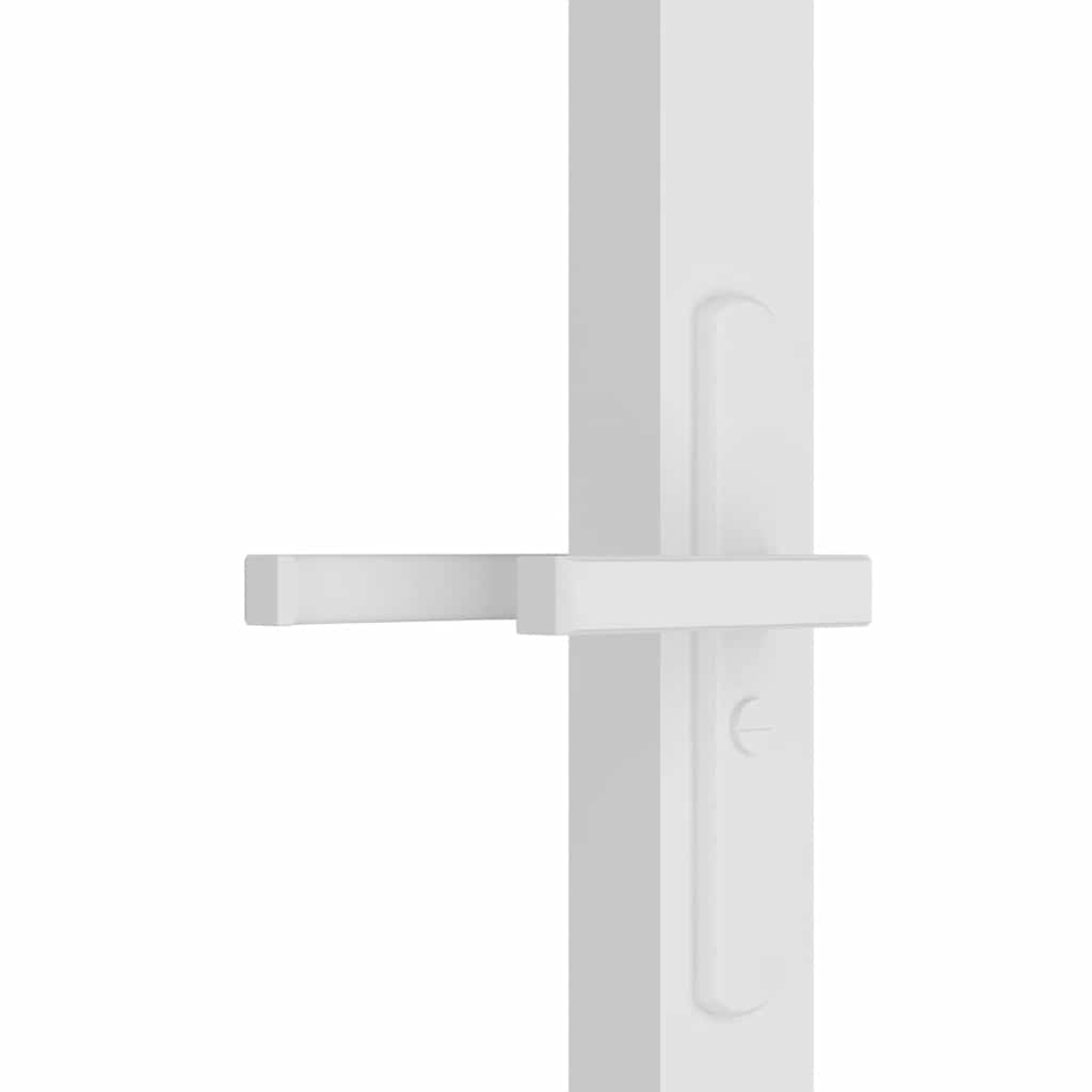 Binnendeur 102,5X201,5 Cm Esg-Glas En Aluminium Wit