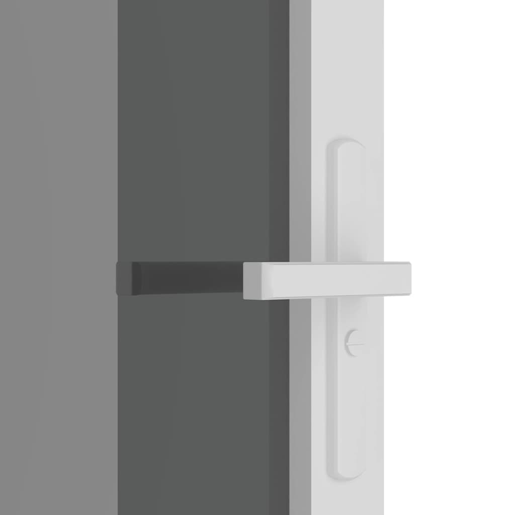 Binnendeur 93X201,5 Cm Esg-Glas En Aluminium Wit