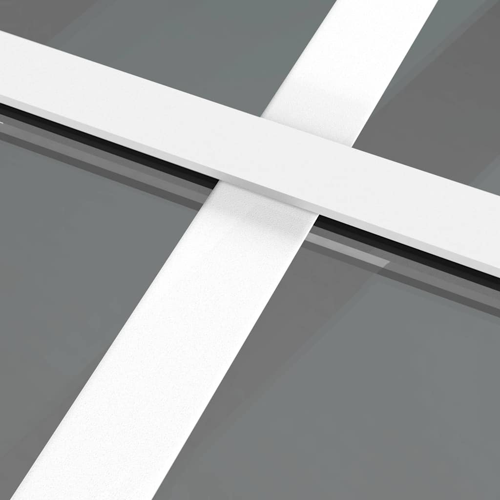 Binnendeur 93X201,5 Cm Esg-Glas En Aluminium Wit