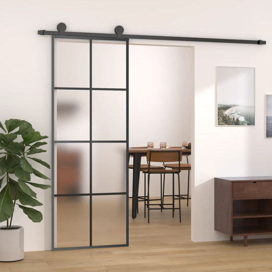 Schuifdeur Met Beslag Esg-Glas En Aluminium