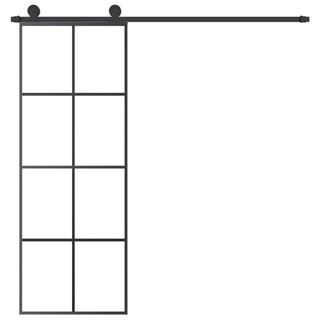 Schuifdeur Met Beslag Esg-Glas En Aluminium