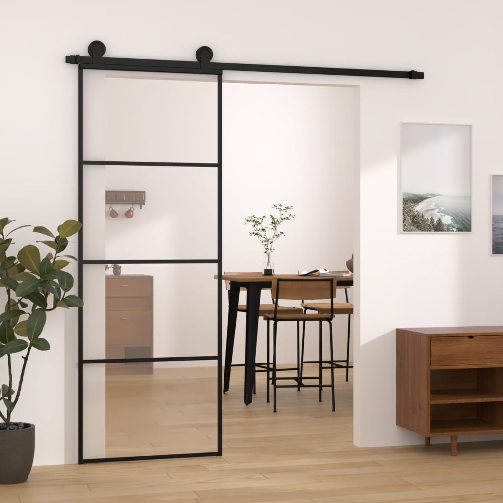 Schuifdeur Met Beslag Esg-Glas En Aluminium