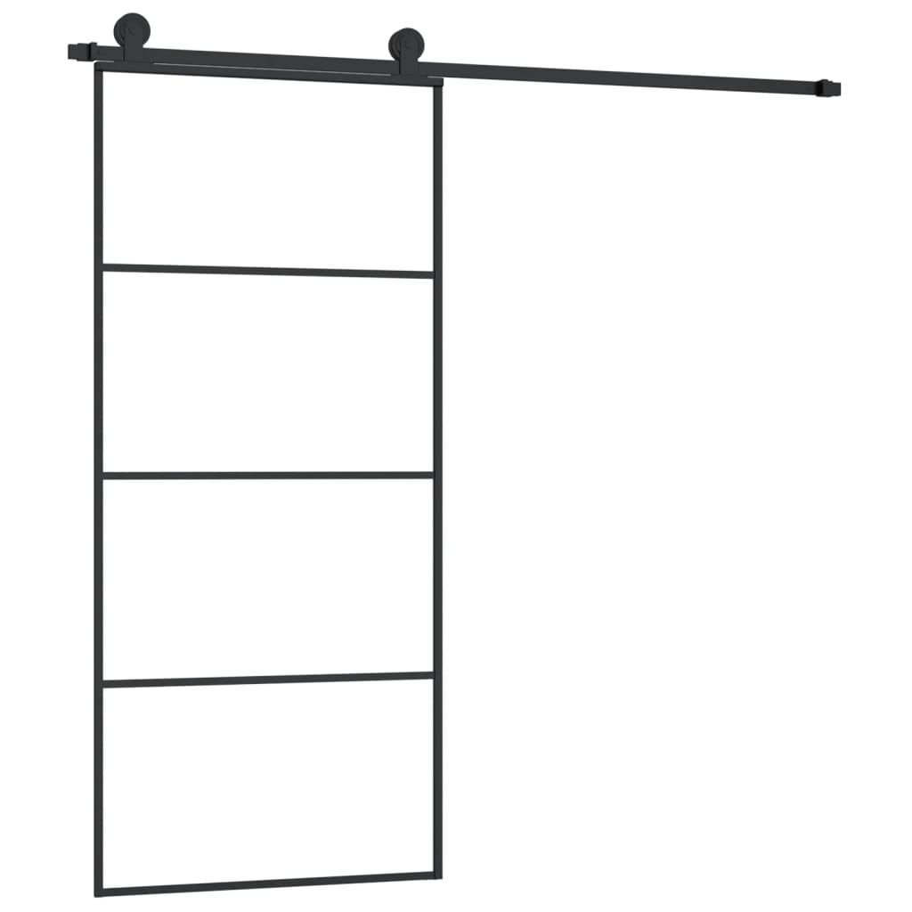 Schuifdeur Met Beslag Esg-Glas En Aluminium