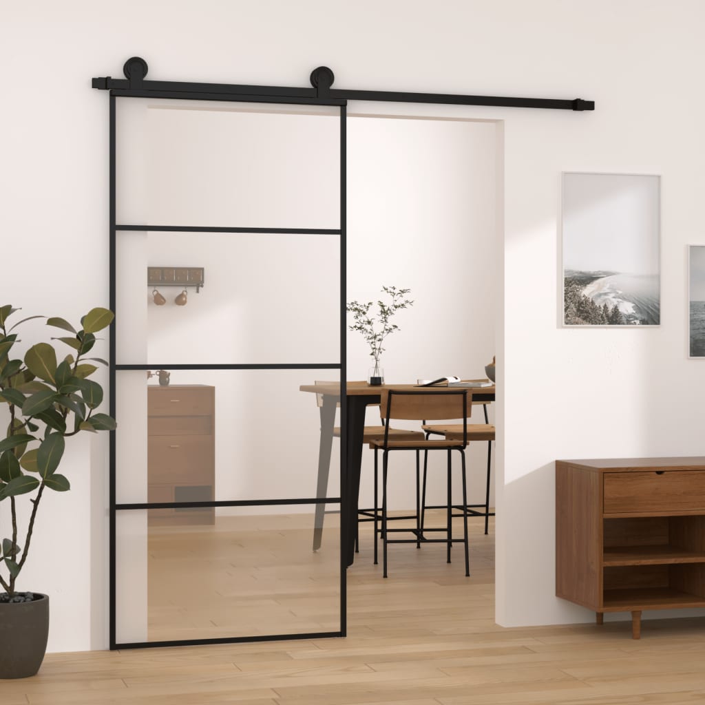 Schuifdeur Met Beslag Esg-Glas En Aluminium