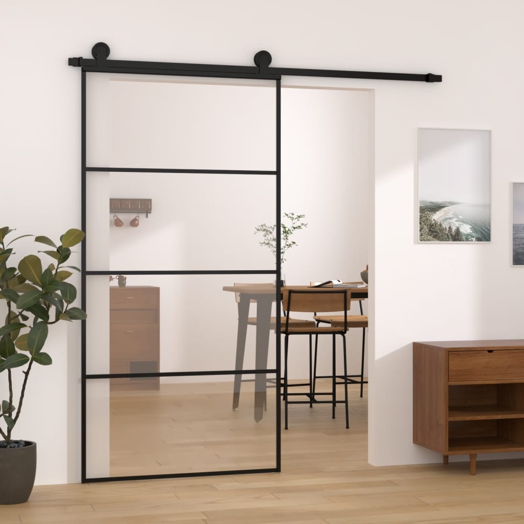 Schuifdeur Met Beslag Esg-Glas En Aluminium