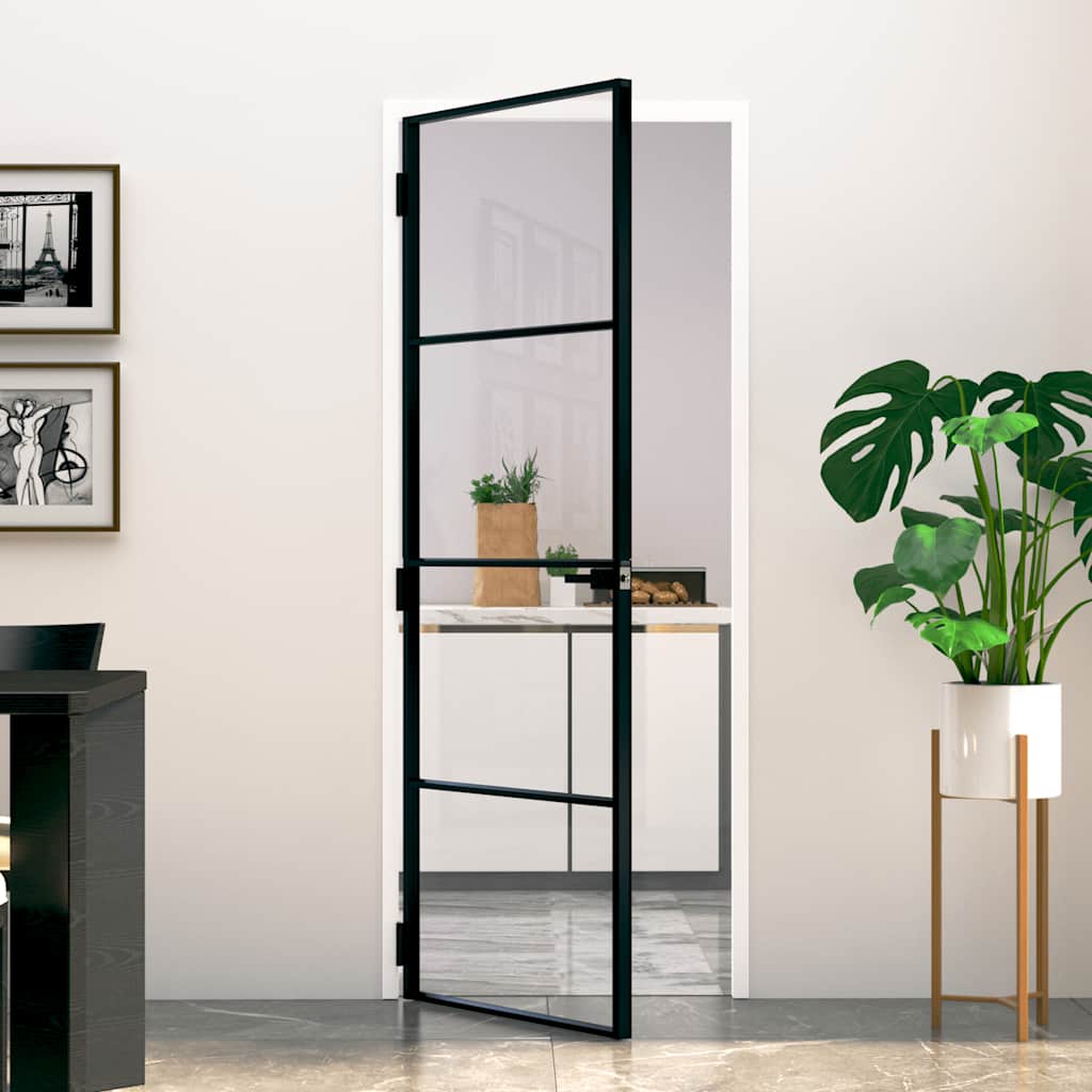 Schuifdeur Helder Esg-Glas En Aluminium Kleurig
