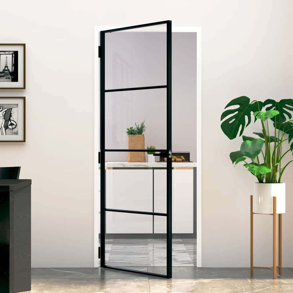 Schuifdeur Helder Esg-Glas En Aluminium Kleurig