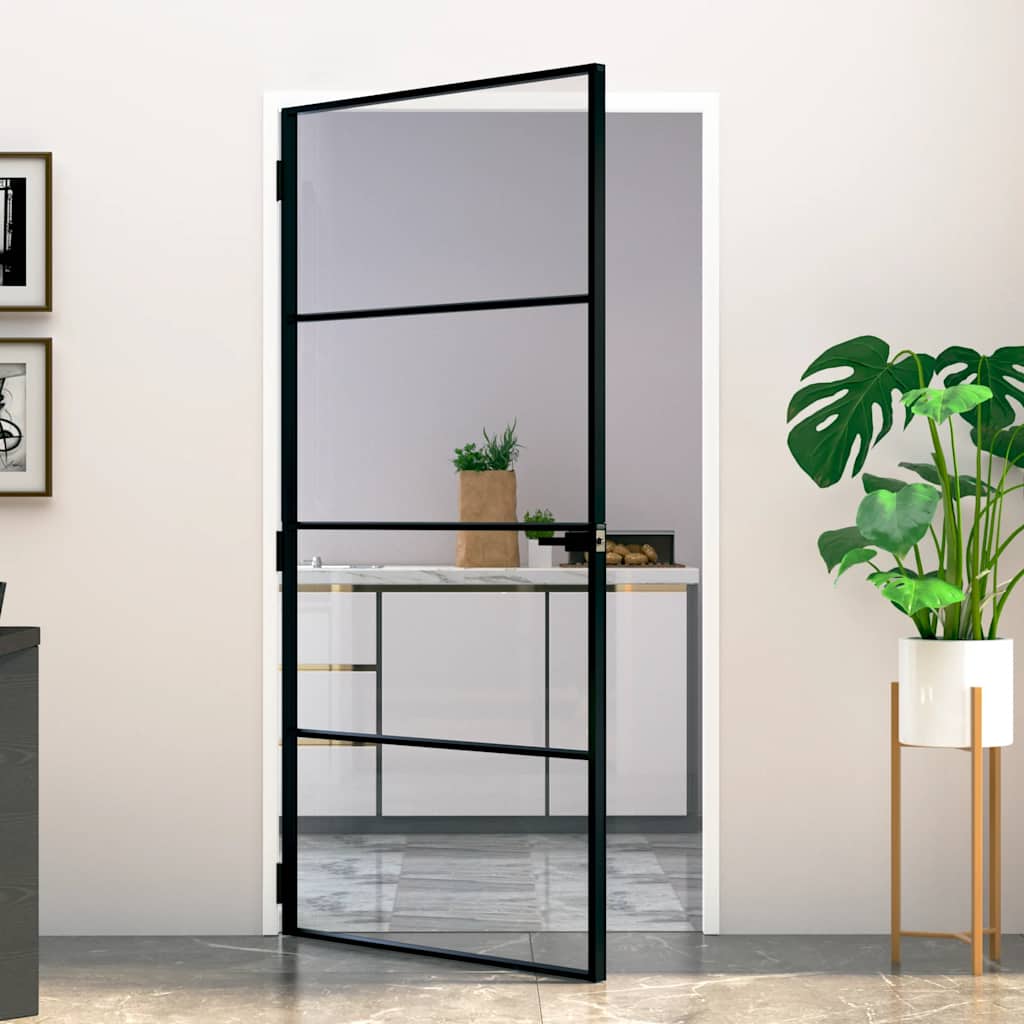 Schuifdeur Helder Esg-Glas En Aluminium Kleurig