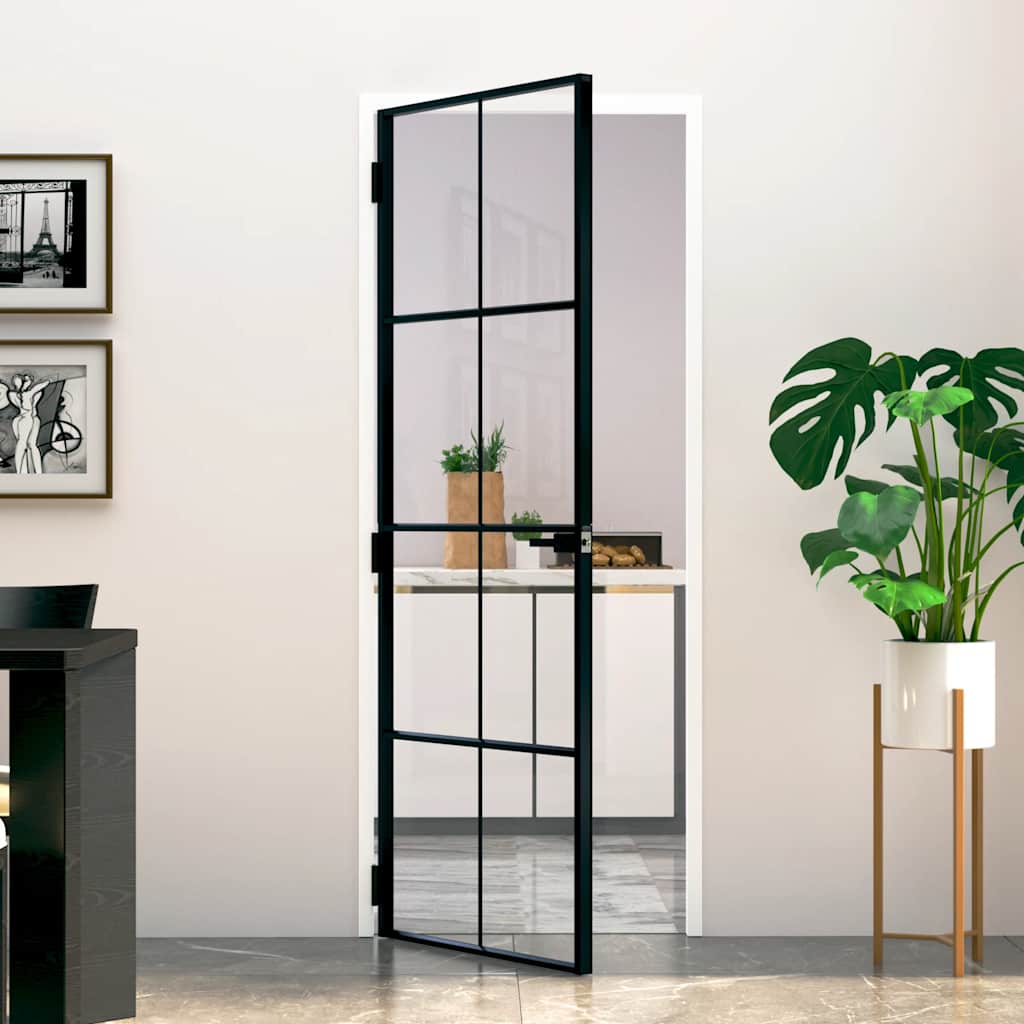 Schuifdeur Helder Esg-Glas En Aluminium Kleurig