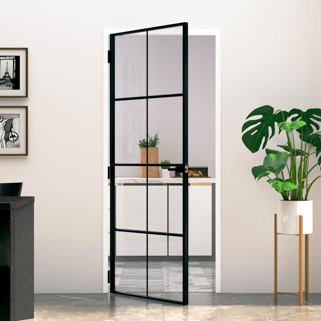 Schuifdeur Helder Esg-Glas En Aluminium Kleurig
