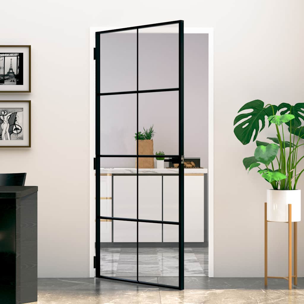 Schuifdeur Helder Esg-Glas En Aluminium Kleurig