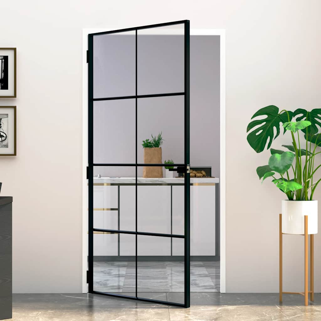 Schuifdeur Helder Esg-Glas En Aluminium Kleurig