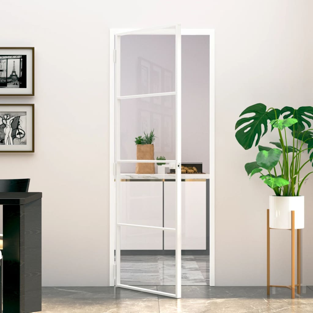 Schuifdeur Helder Esg-Glas En Aluminium Kleurig