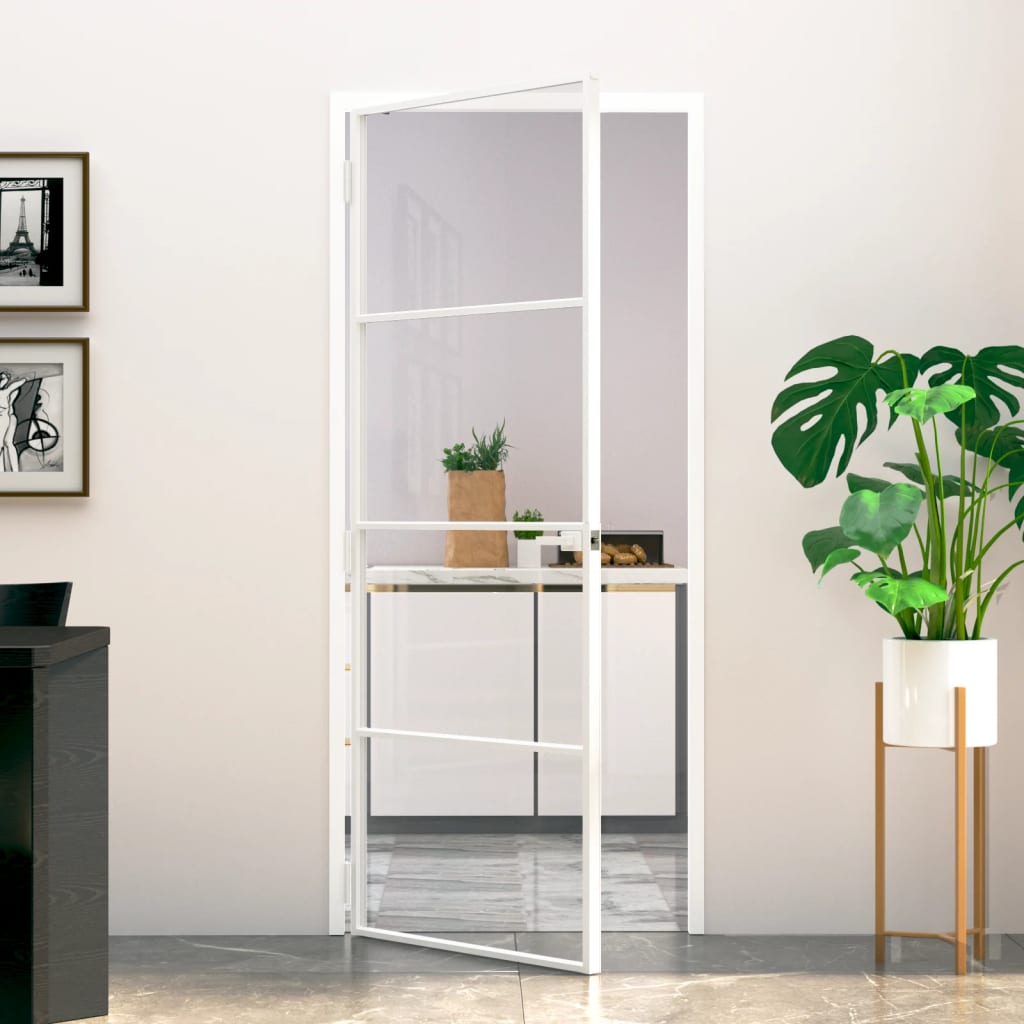 Schuifdeur Helder Esg-Glas En Aluminium Kleurig