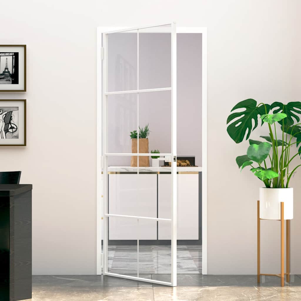 Schuifdeur Helder Esg-Glas En Aluminium Kleurig