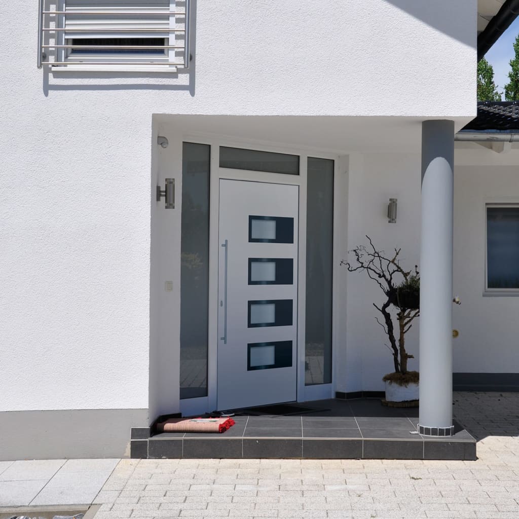 Voordeur Aluminium En Pvc Kleurig
