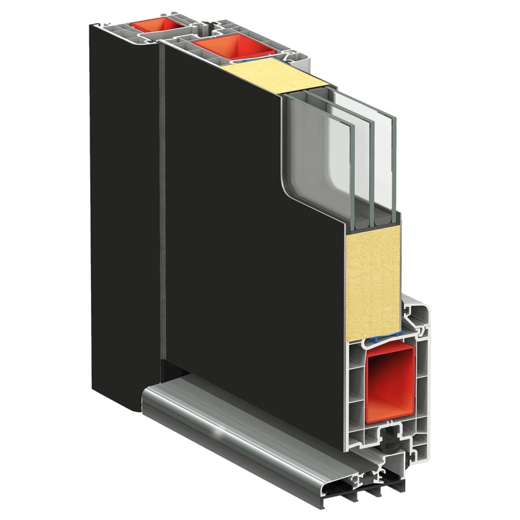 Voordeur Aluminium En Pvc Kleurig