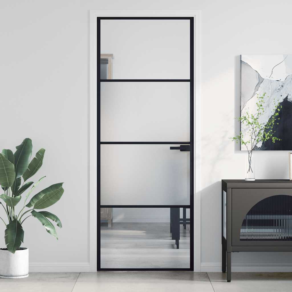 Schuifdeur Helder Esg-Glas En Aluminium Kleurig