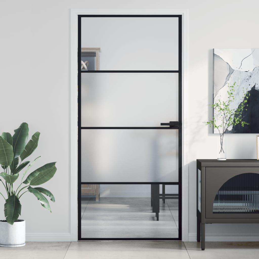 Schuifdeur Helder Esg-Glas En Aluminium Kleurig
