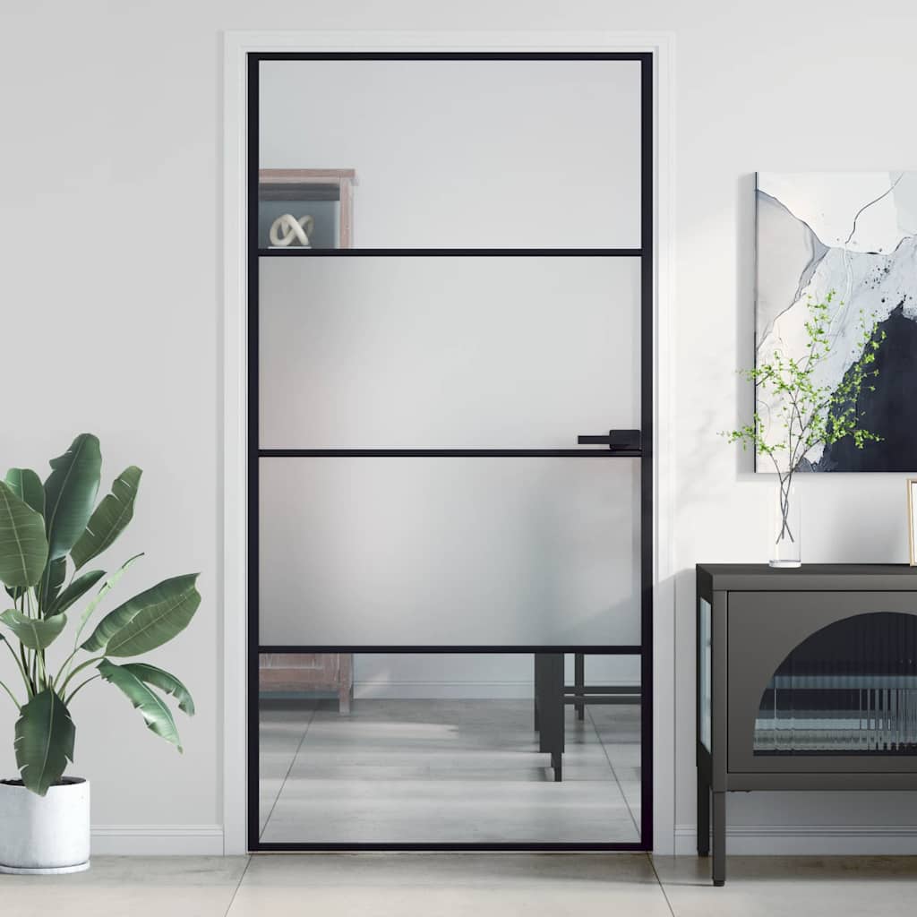 Schuifdeur Helder Esg-Glas En Aluminium Kleurig
