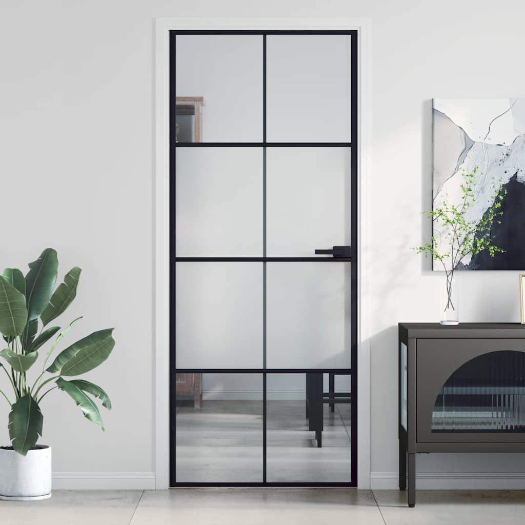 Schuifdeur Helder Esg-Glas En Aluminium Kleurig