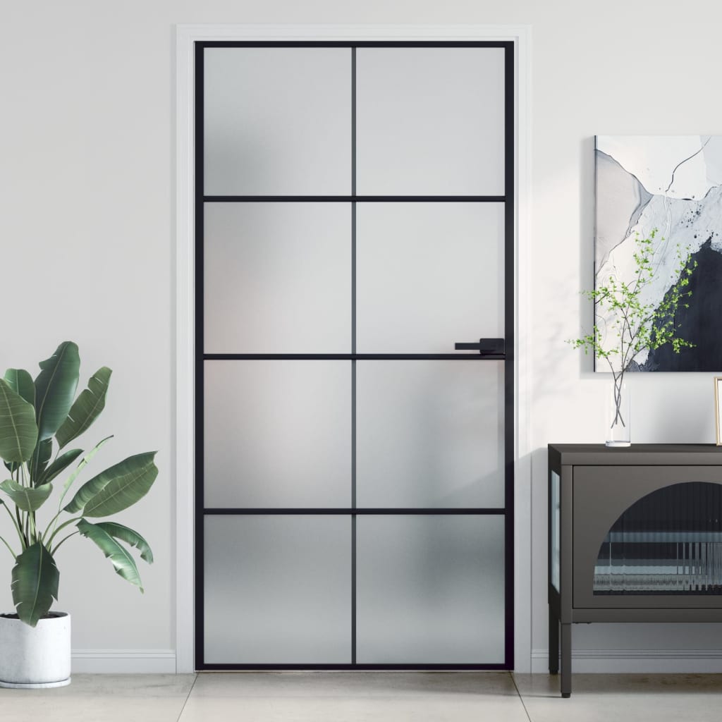 Schuifdeur Helder Esg-Glas En Aluminium Kleurig