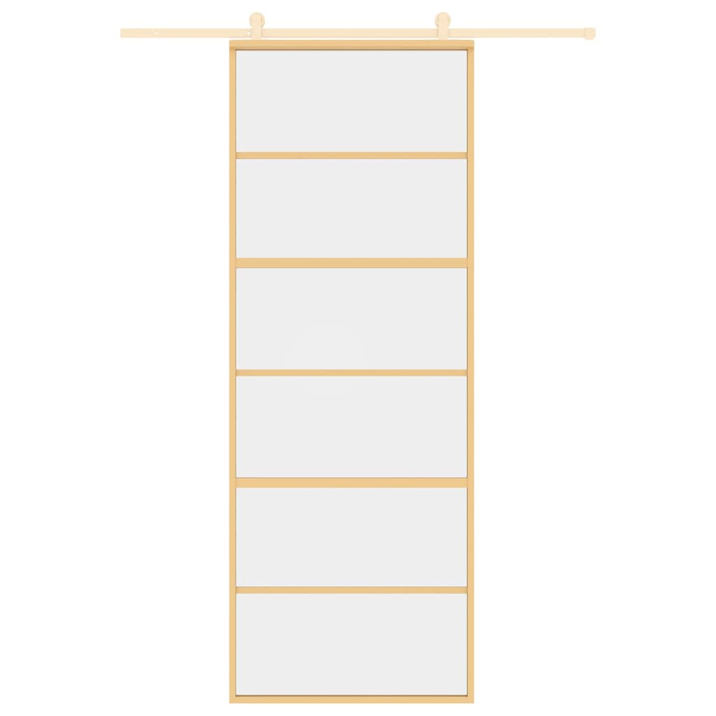 Schuifdeur Helder Esg-Glas En Aluminium Kleurig