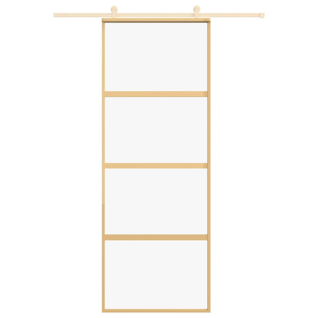 Schuifdeur Helder Esg-Glas En Aluminium Kleurig