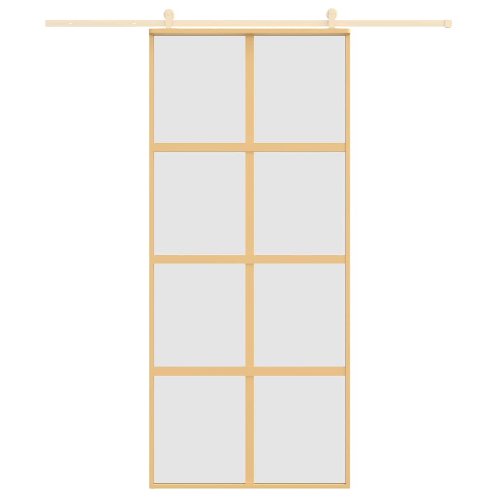 Schuifdeur Esg-Glas En Aluminium Kleurig