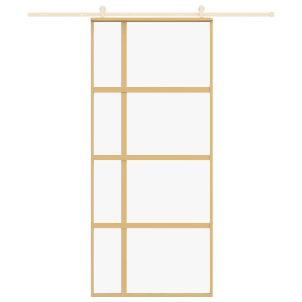 Schuifdeur Helder Esg-Glas En Aluminium Kleurig