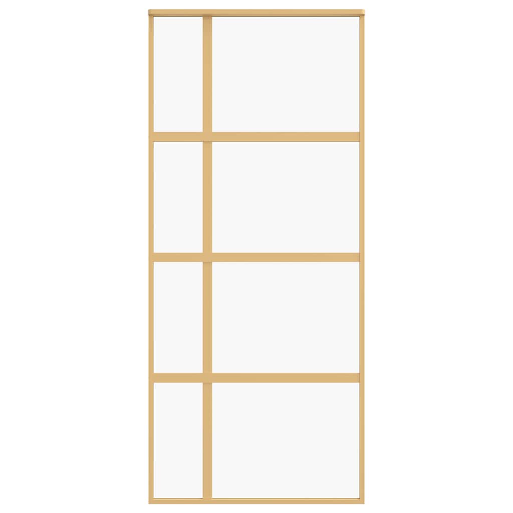 Schuifdeur Helder Esg-Glas En Aluminium Kleurig