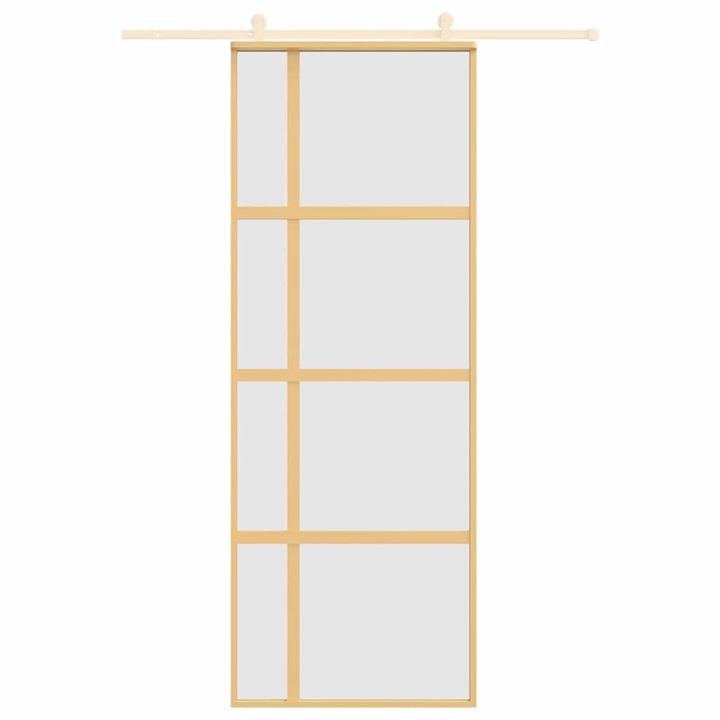 Schuifdeur Esg-Glas En Aluminium Kleurig