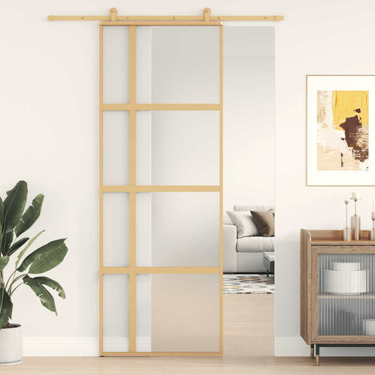 Schuifdeur Esg-Glas En Aluminium Kleurig