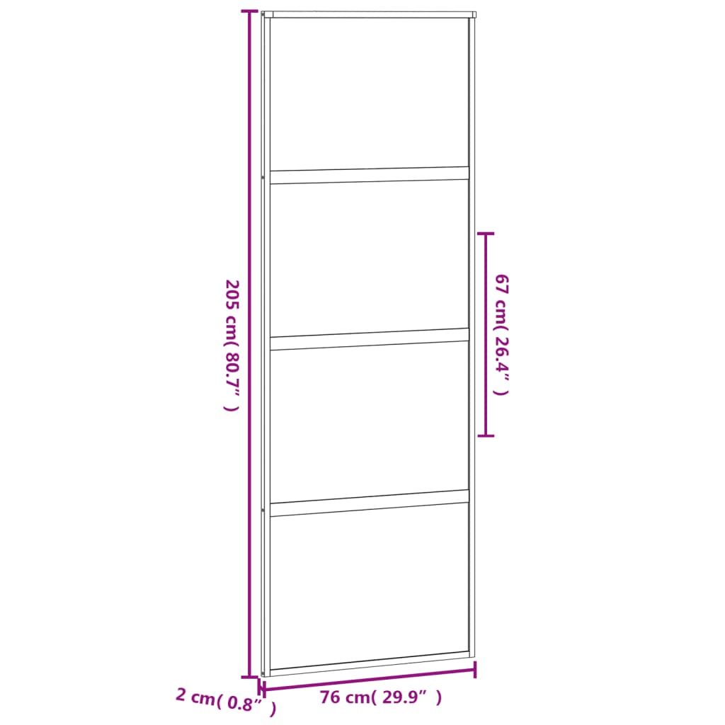 Schuifdeur Gehard Glas En Aluminium