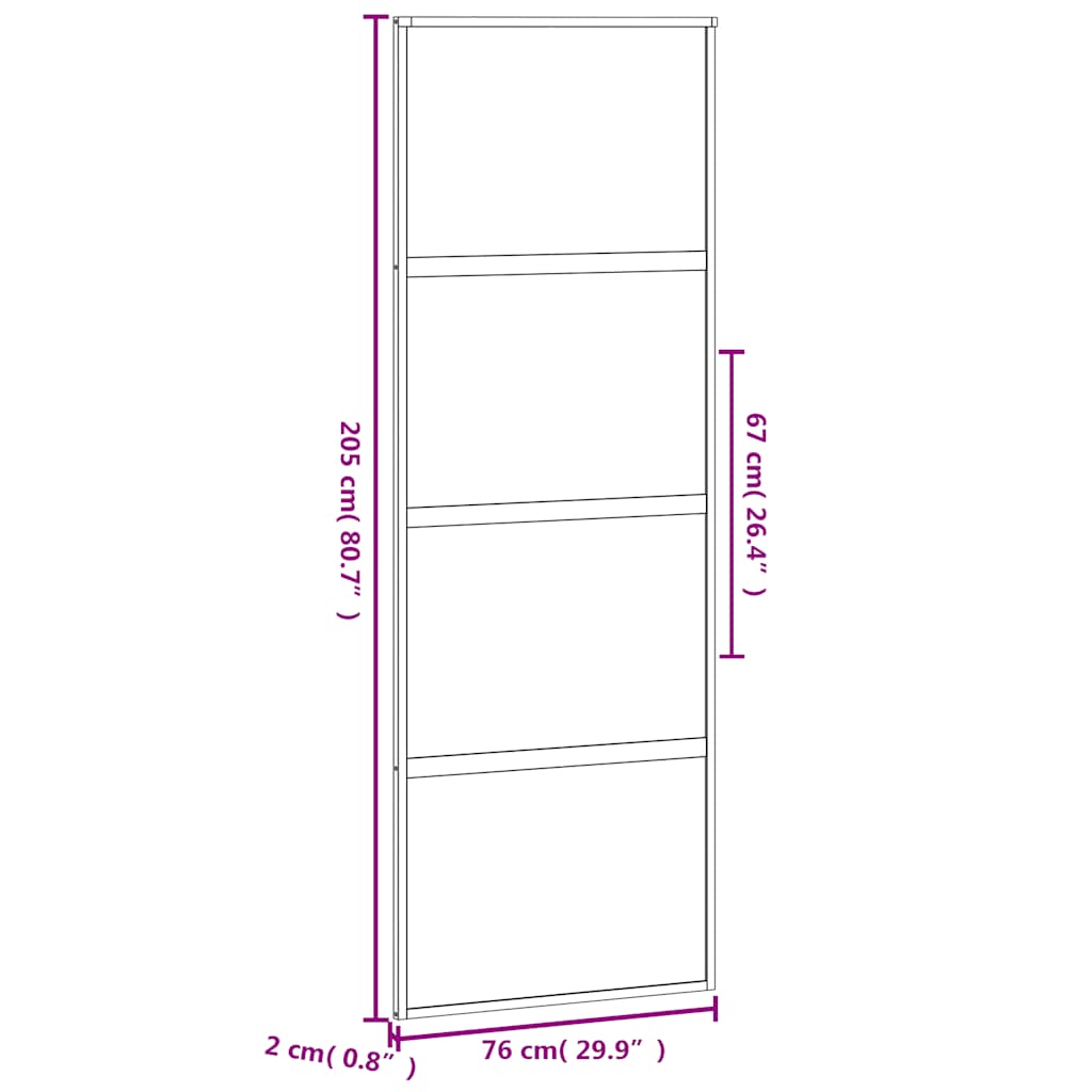 Schuifdeur Gehard Glas En Aluminium