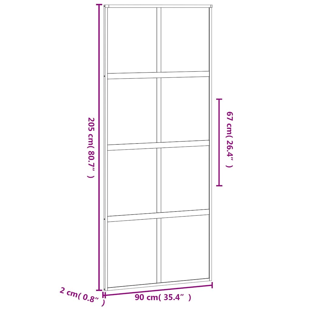 Schuifdeur Gehard Glas En Aluminium