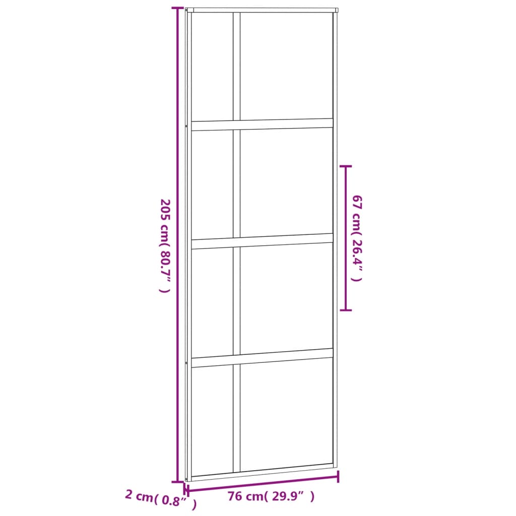 Schuifdeur Gehard Glas En Aluminium