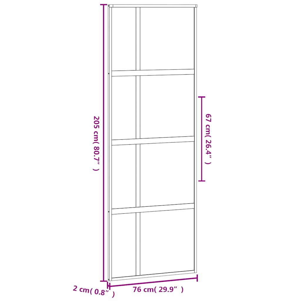 Schuifdeur Gehard Glas En Aluminium